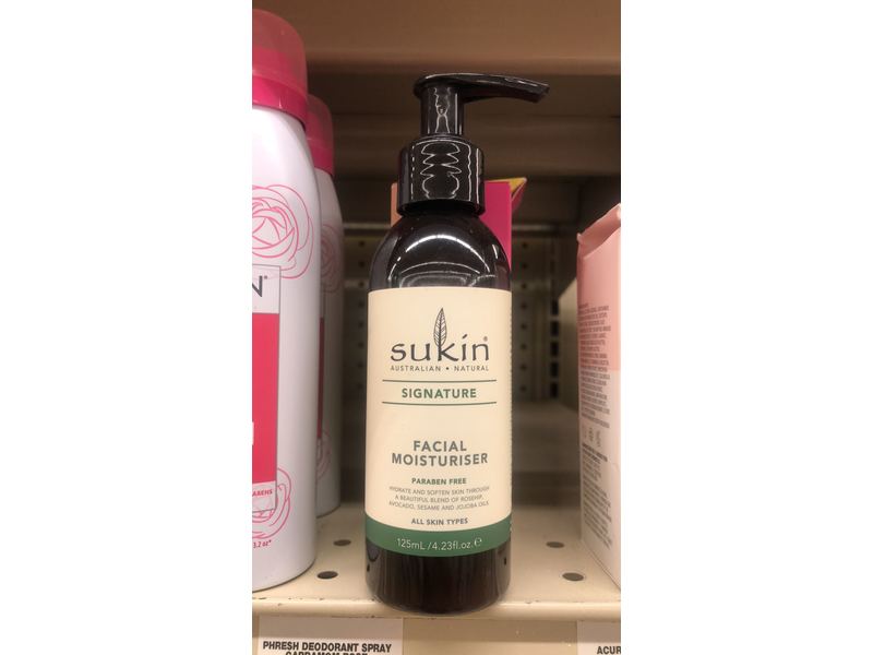 Sukin Signature Facial Moisturiser, 4.23 fl oz / 125 mL