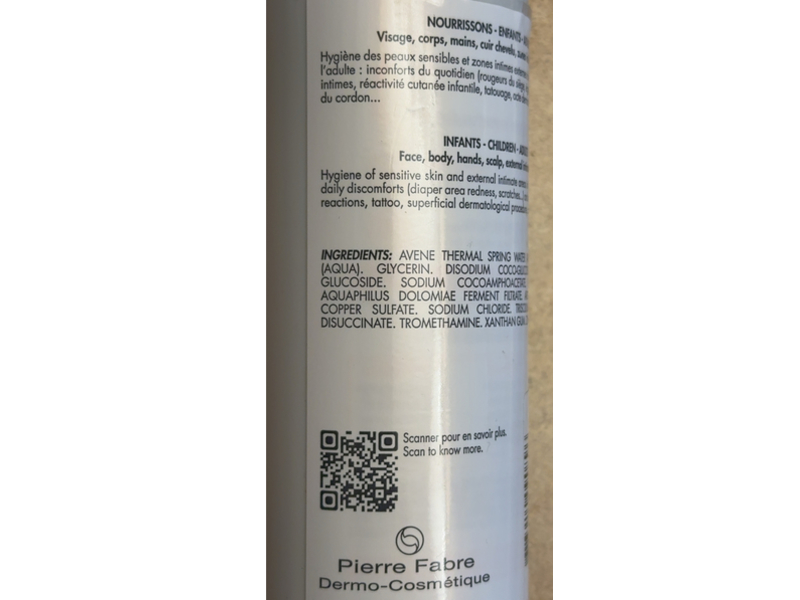 Avene Purifying Cleansing Gel, Cicalfate+, 6.7 fl oz/200 mL