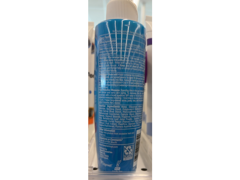 Hawaiian Tropic Weightless Hydration Water Sunscreen Mist, SPF 30, 5.2 fl oz/153 mL
