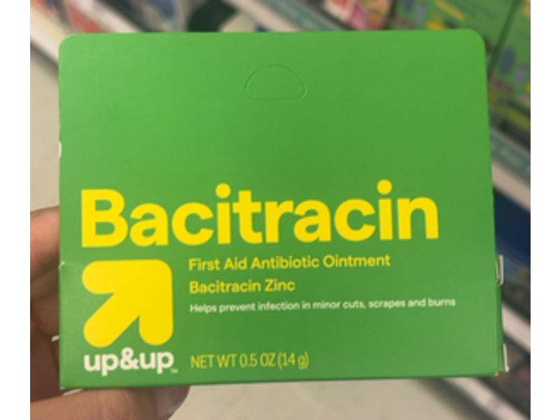 Up & Up First Aid Antibiotic Ointment, Bacitracin, 0.5 oz/14 g