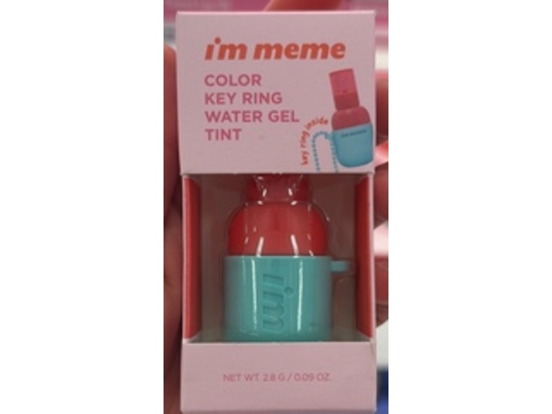 I'm Meme Color Key Ring Water Gel Tint, 07 Pink Attack, 0.09 oz/2.8 g