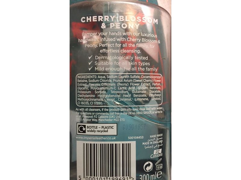 Imperial Leather Antibacterial Handwash, Cherry Blossom And Peony, 300 ml