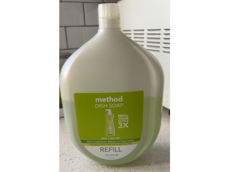 Method Dish Soap, Lime + Sea Salt, 54 fl oz/1.59 L