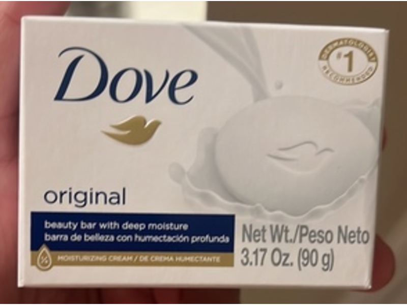 Dove Moisturizing Soap Bar, 3.17 oz/90 g