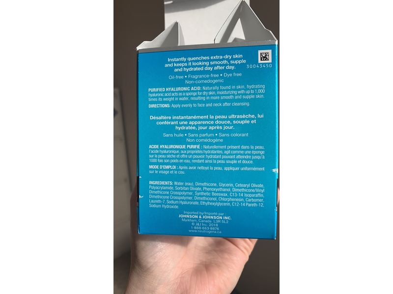 Neutrogena Hydro Boost Gel Cream Extra-Dry with Hyaluronic Acid, 47 mL