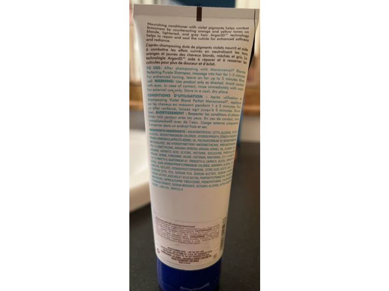 Moroccanoil Blonde Perfecting Purple Conditioner, 6.7 fl oz/200 mL