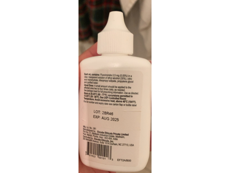 Fluocinonide Topical Solution, UPS 0.05%, 60 mL Encube (RX)