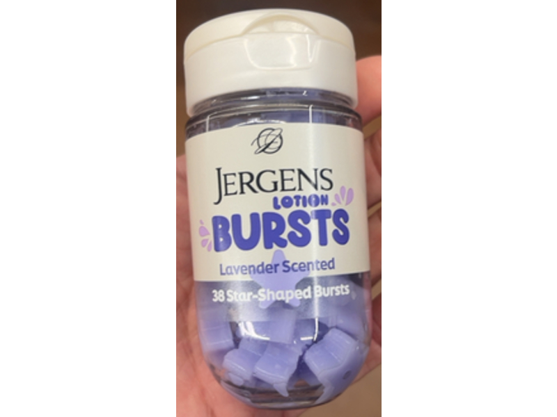 Jergens Star-Shaped Lotion Bursts, Lavender, 38 Count