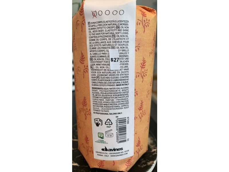 Davines This Is An Oil Non Oil, 8.45 fl oz/250 mL