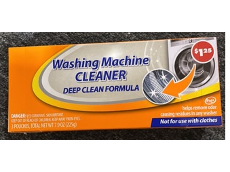 He Washing machine cleaner deep cleaning formula, 7.9 oz/225 g