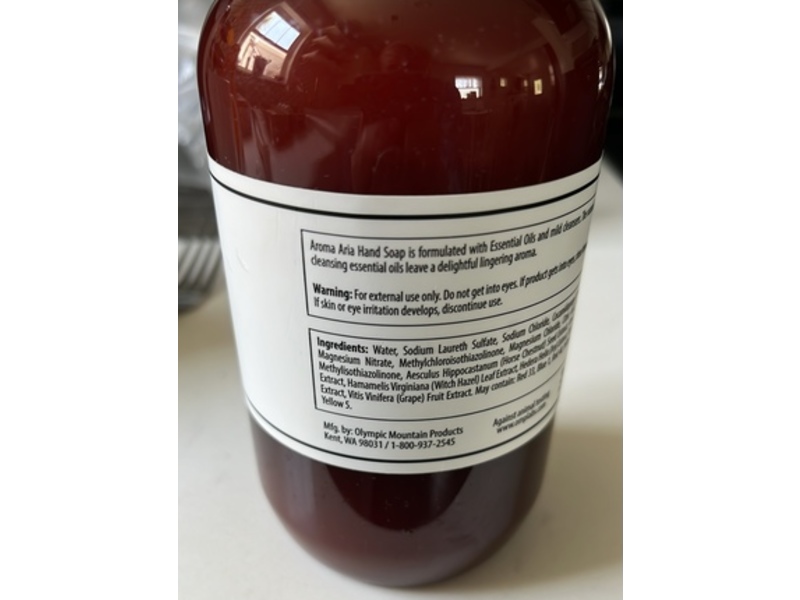 Aroma Aria Hand Soap, Linen & Lavender, 16.9 fl oz/500 mL