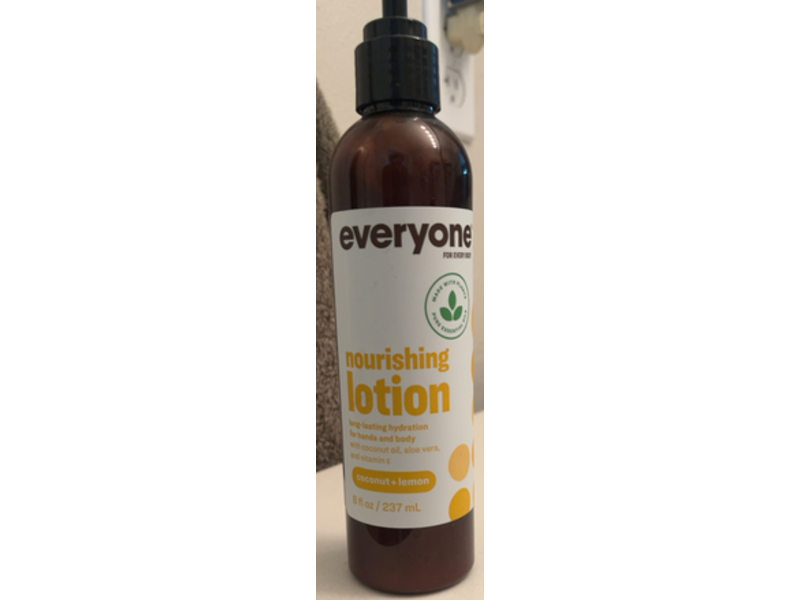 Everyone Nourishing Lotion, Coconut+Lemon, 8 fl oz/237 mL