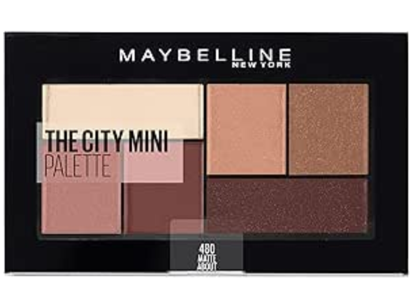 Maybelline New York The City Mini Eyeshadow Palette, 480 Matte About Town, 6 g