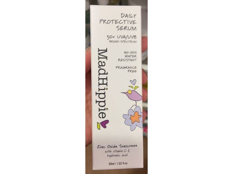 Mad Hippie Daily Protective Serum, SPF 30+, Fragrance Free, 1.02 fl oz/30 mL