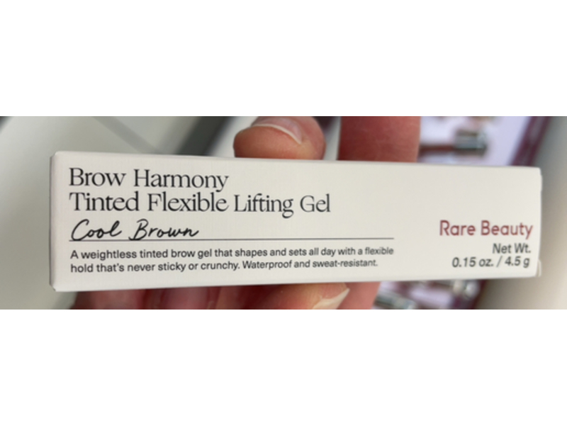 Rare Beauty Brow Harmony Tinted Flexible Lifting Brow Gel, Cool Brown, 0.15 oz/4.5 g