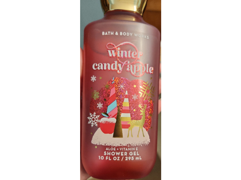 Bath And Body Works Winter Candy Apple Shower Gel, Aloe + Vitamin E, 10 fl oz/295 mL