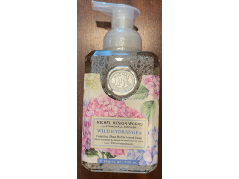 Michel Design Works Foaming Shea Butter Hand Soap, Wild Hydrangea, 17.8 fl oz/530 mL
