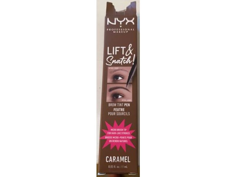 Nyx Professional Makeup Lift & Snatch Brow Tint Pen, Caramel, 0.03 fl oz/1 mL