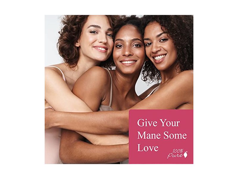 100% Pure Glossy Locks Grow More Conditioner, 16 fl oz/474 mL