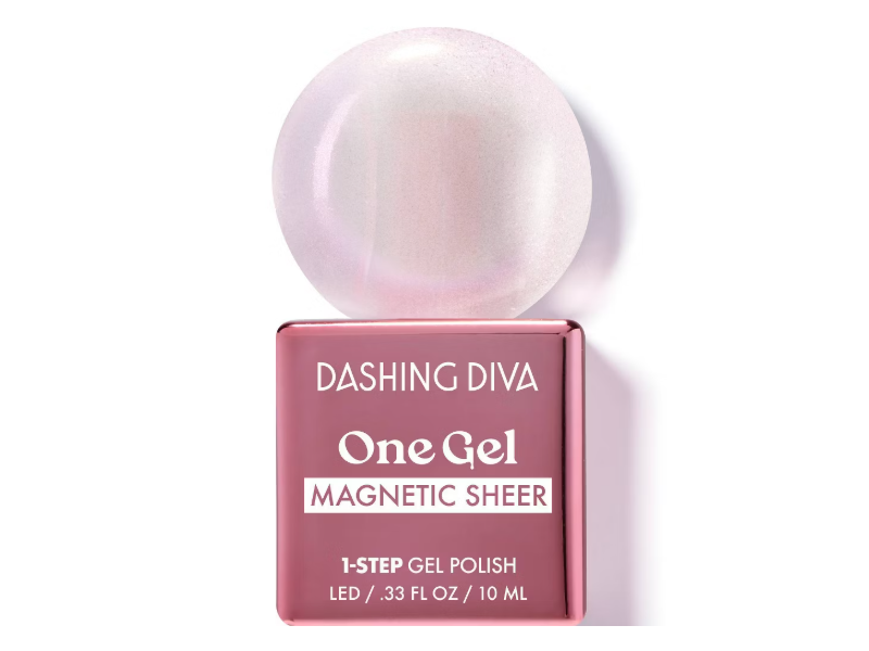 Dashing Diva One Gel Magnetic Sheer 1-Step Gel Polish, Iridescent Topper, 0.33 fl oz/10 mL