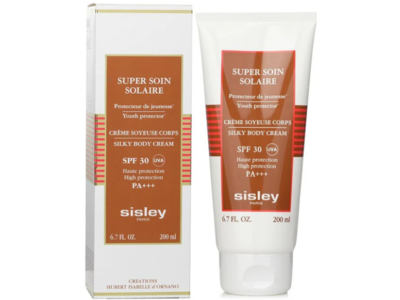 Sisley Paris Super Soin Solaire Youth Protector Silky Body Cream, SPF 30 PA+++, 6.7 fl oz/200 mL