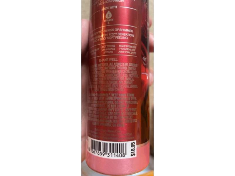 Bath & Body Works Shimmer Fizz Body Lotion, Winter Candy Apple,3.5 oz/100g