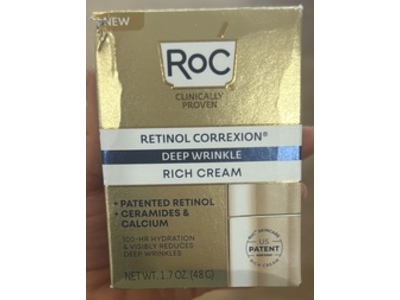 Roc Retinol Correxion Rich Cream, Deep Wrinkle, 1.7 oz/48 g