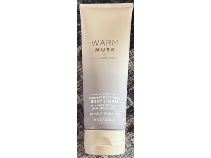 Bath & Body Works Ultimate Hydration Body Cream, Warm Musk, 8 oz/226 g
