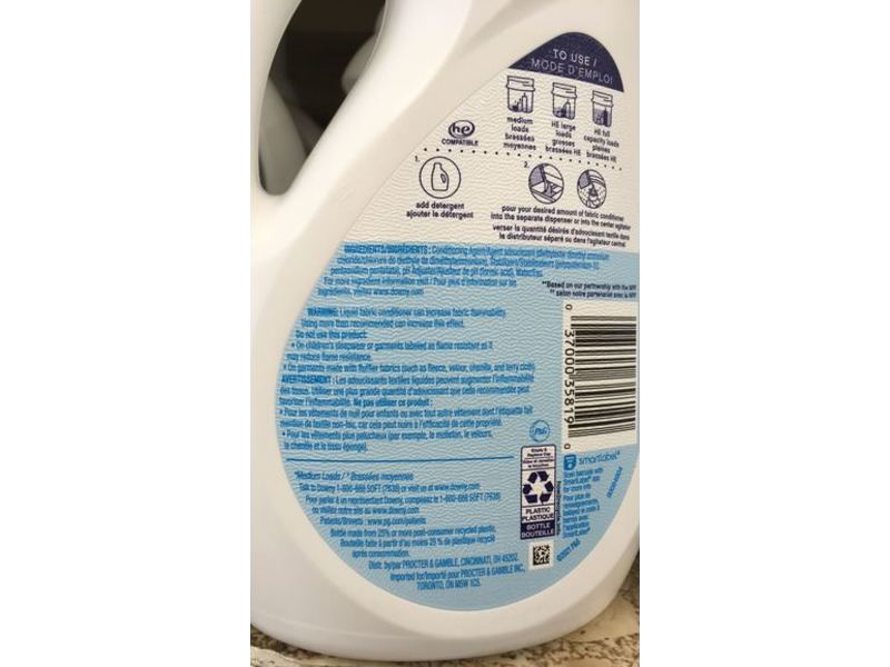 Downy Ultra Fabric Conditioner, Free & Gentle, 40 Loads, 34 fl oz/1.02 L
