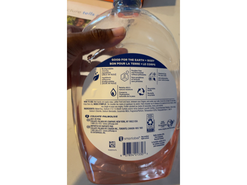 Softsoap Liquid Hand Soap, Cherry Blossom, 50 fl o z/1.47 L