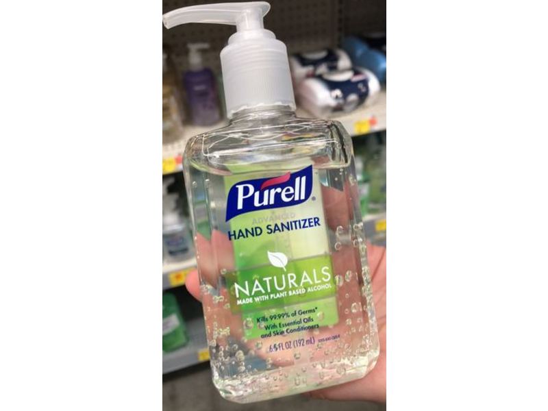 Purell Advanced Hand Sanitizer, Naturals, 6.5 fl zo/192 mL