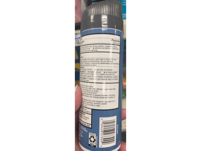 CVS Health Athlete's Foot Powder Spray, Miconazole Nitrate 2%, 4.6 oz/130 g
