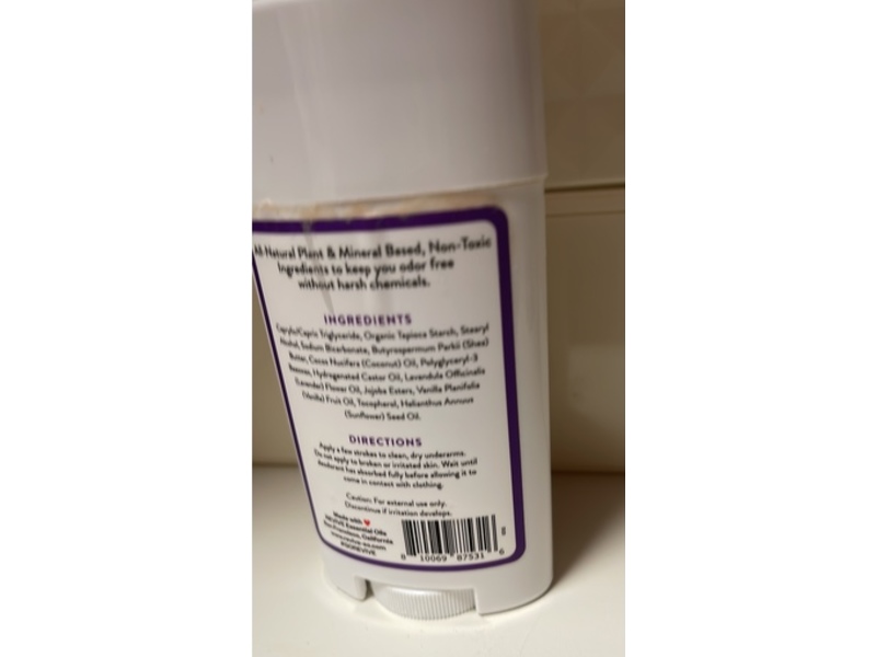 Revive Natural Deodorant, Lavender & Vanilla, 2.65 oz/75 g
