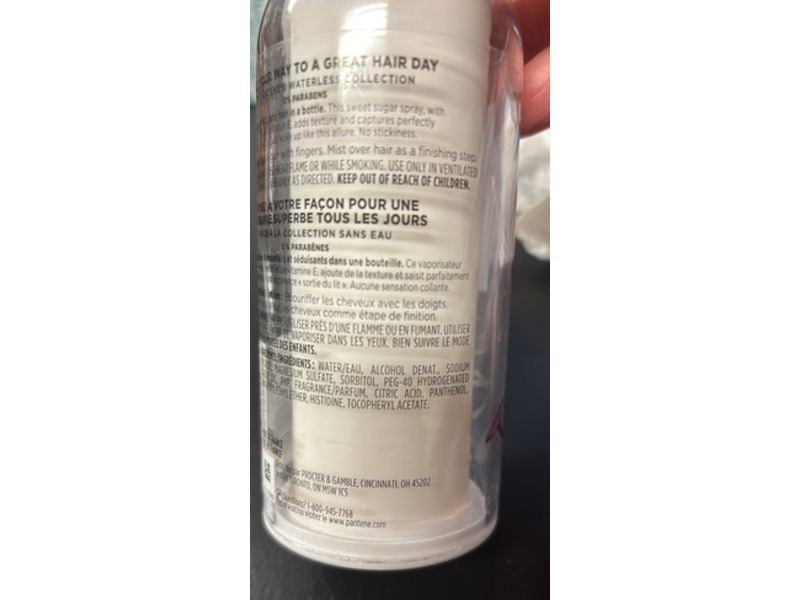 Pantene Perfectly Undone Texturizing Sugar Hairspray, 3.7 fl oz/330 mL
