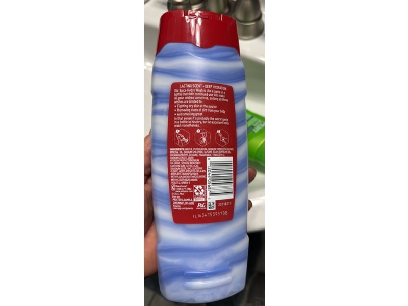 Old Spice Hydro Wash Moisturizing Body Wash, Swagger, 21 fl oz/621 mL, Pack OF 2