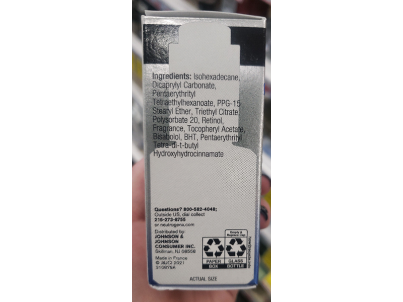 Neutrogena Rapid Wrinkle Repair, Retinol Pro + 0.5% Power Serum, 1 fl oz/30 mL