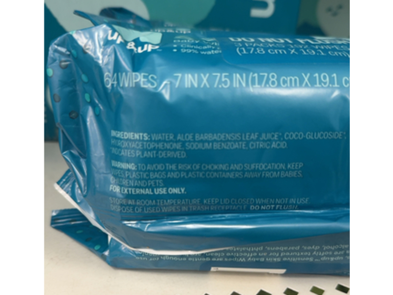 Up & Up Sensitive Skin Baby Wipes, 64 Count, Pack Of 3