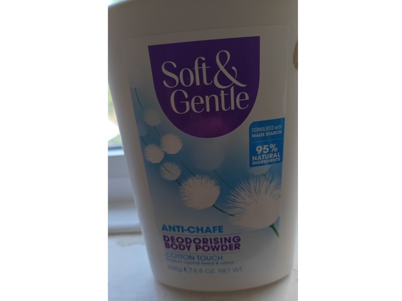 Soft & Gentle Anti-Chafe Deodorising Body Powder, Cotton Touch, 8.8 oz/250 g