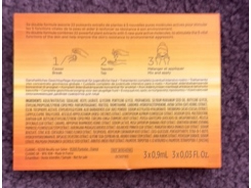 Clarins Age Defying Concentrate Double Serum, 0.03 fl oz/9 mL, 3 Count