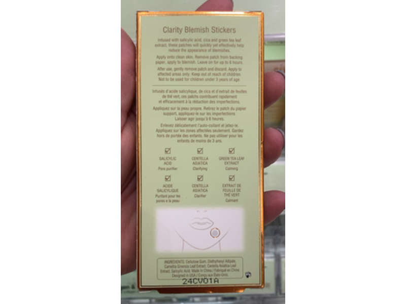 Pixi Clarity Blemish Stickers, Salicylic Acid & Cica, 24 Count