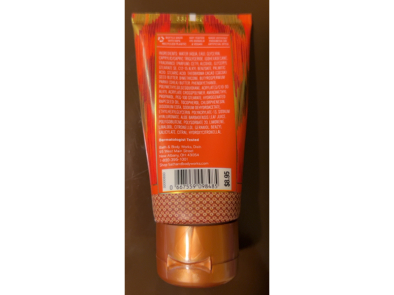 Bath & Body Works Calypso Clementine Body Cream, Shea Butter + Hyaluronic Acid, 2.5 oz/70 g