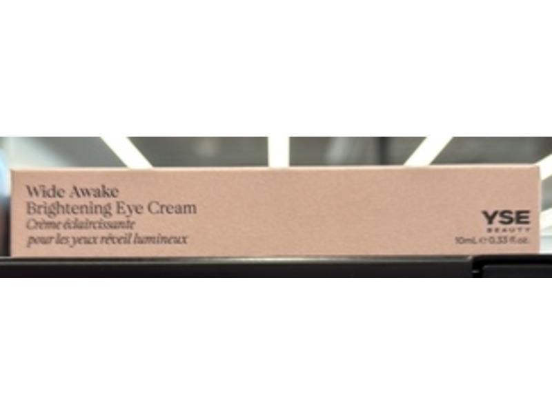 YSE Beauty Wide Awake Brightening Eye Cream, 01 Sheer Pink, 0.33 fl oz/10 mL