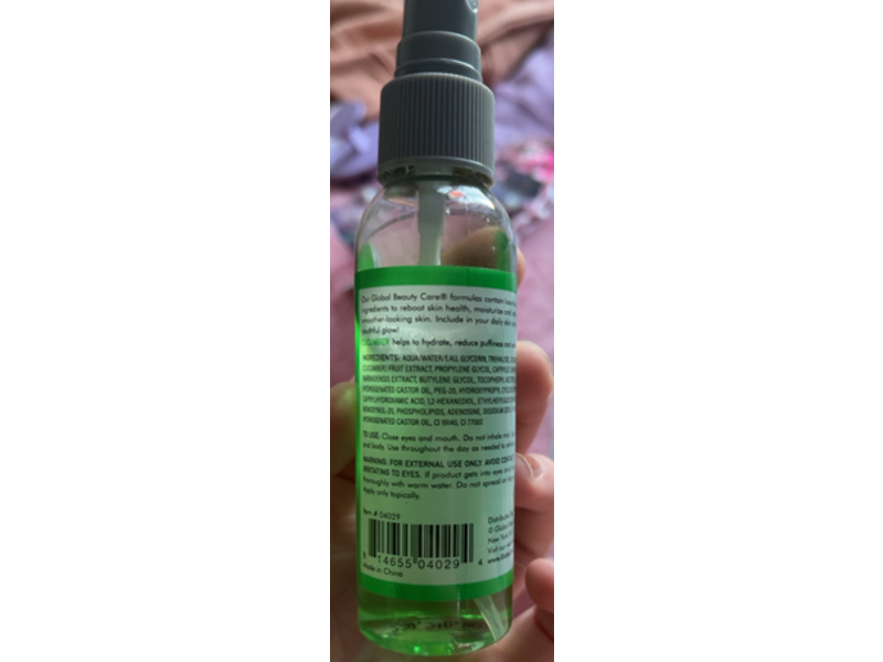 Global Beauty Care Cool Facial Mist, Cucumber, 2 oz/60 mL