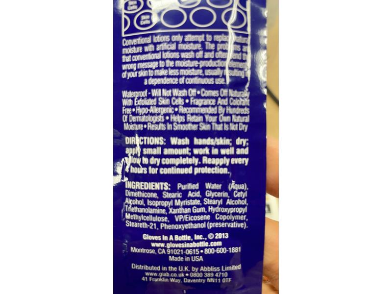 Gloves In A Bottle Shielding Lotion 2 oz For hands & body (Pack May Vary)