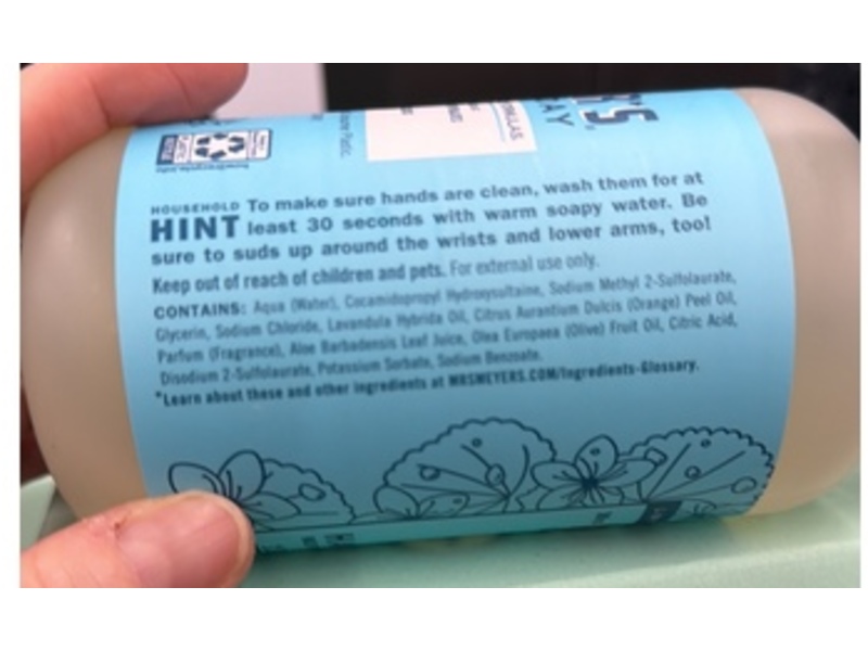 Mrs. Meyer's Clean Day Liquid Hand Soap, Dewdrop Scent, 12.5 fl oz/370 mL