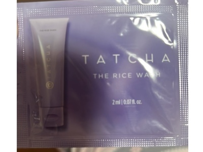 Tatcha The Rice Wash Soft Cream Cleanser, 0.07 fl oz/2 mL