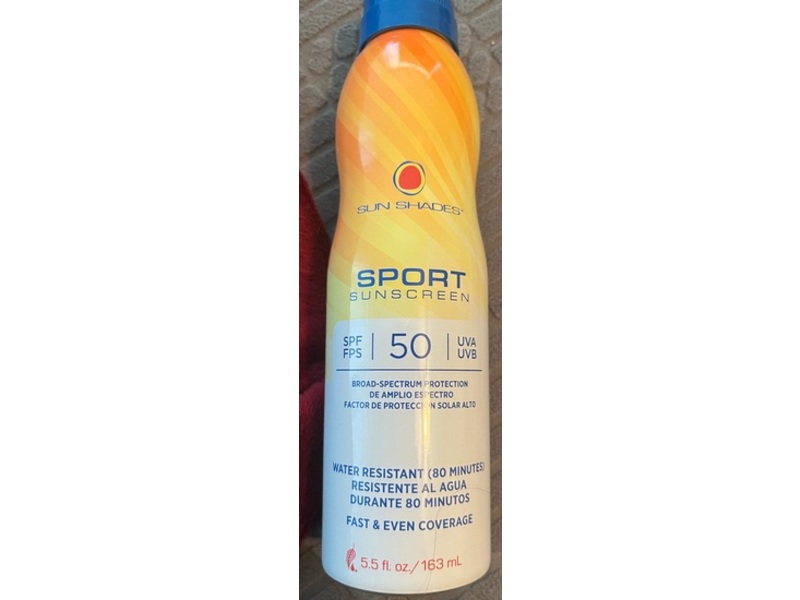 Sun Shades Sport Sunscreen, SPF 50, 5.5 fl oz/163 mL