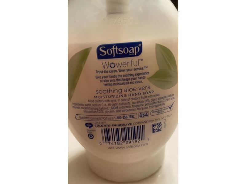 Softsoap Soothing Moisturizing Hand Soap, Aloe Vera, 11.25 fl oz/332 mL