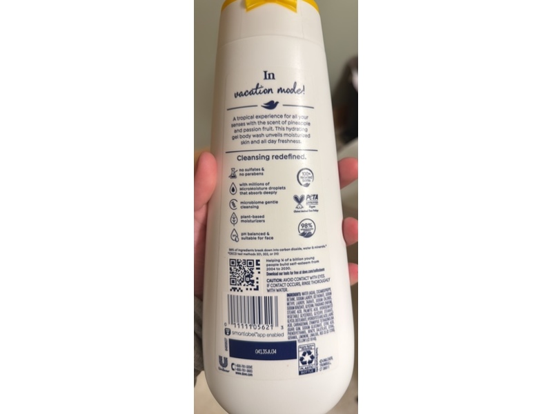 Dove Limited Edition Body Wash, Pineapple & Passion Fruit, 20 fl oz