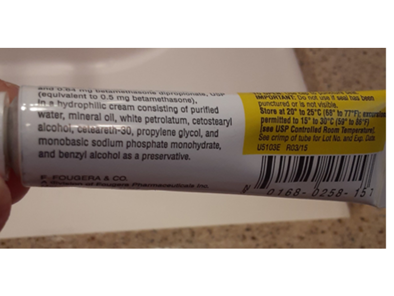 Clotrimazole and Betamethasone Dipropionate Cream USP 1%/0.05% (base),15 g, Fougera (RX)
